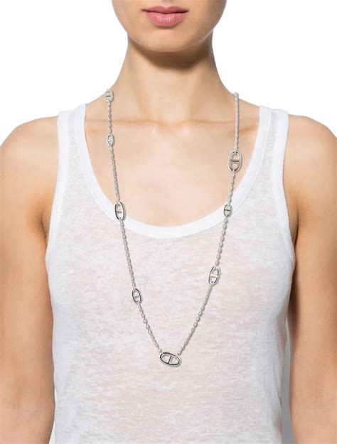 hermès chain necklace